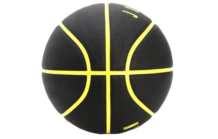 Jordan Pu Basketball Abrasion Resistant Black Yellow Size 7 Training Men’s