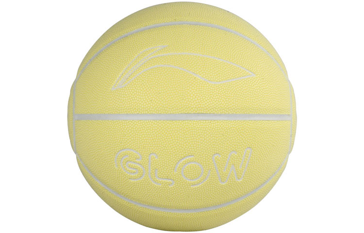 Li Ning Badfive Pu Basketball Yellow Size 7 Ball Glow in The Dark Training Unisex