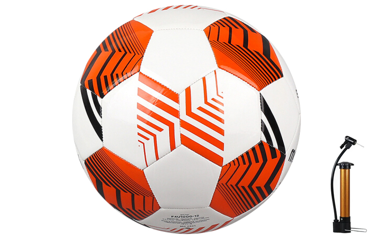 Molten Size 5 Ball Machine Stitched Ball PVC White Red Soccer Ball Unisex