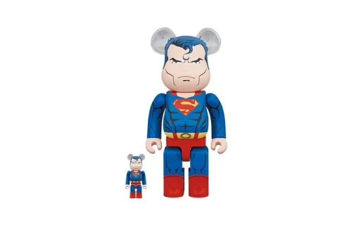 BE@RBRICK DC SUPERMAN HUSH Ver. Superman Silent Version 100%+400% Trendy Figure 7cm/28cm