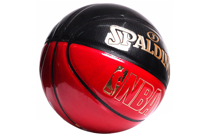 SPALDING Pu Basketball Red Black Size 7 Ball Training Unisex