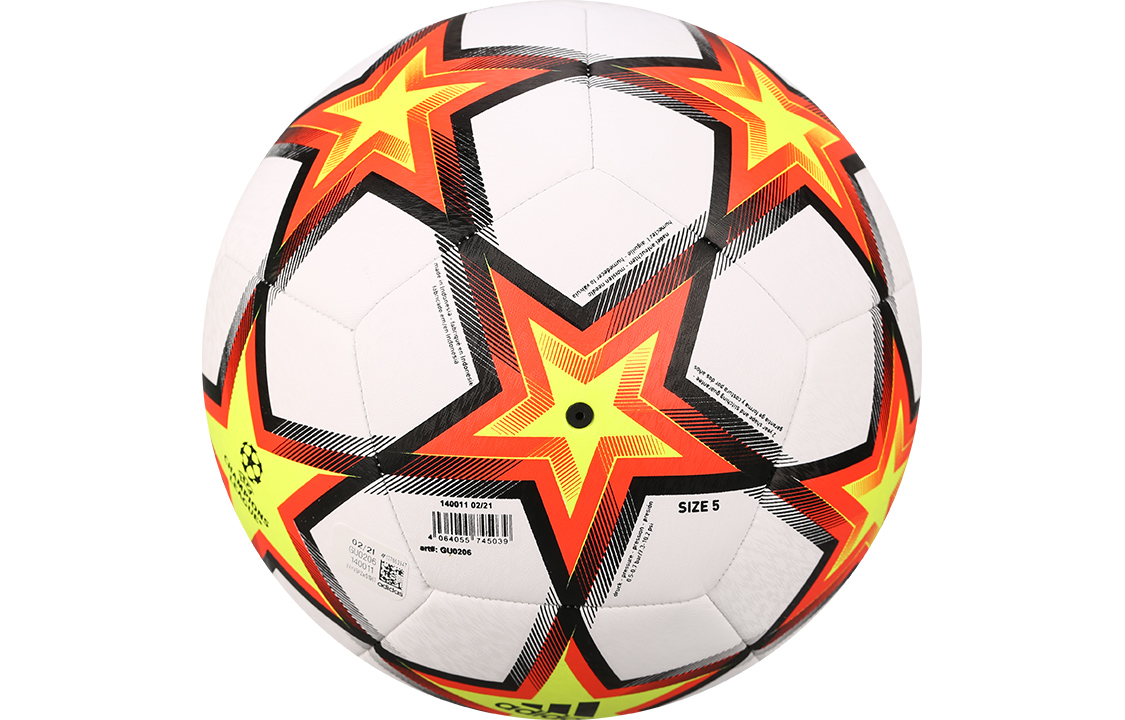Adidas Size 5 Soccer Ball Machine Stitched Soccer Ball Men’s White Red, Yellow