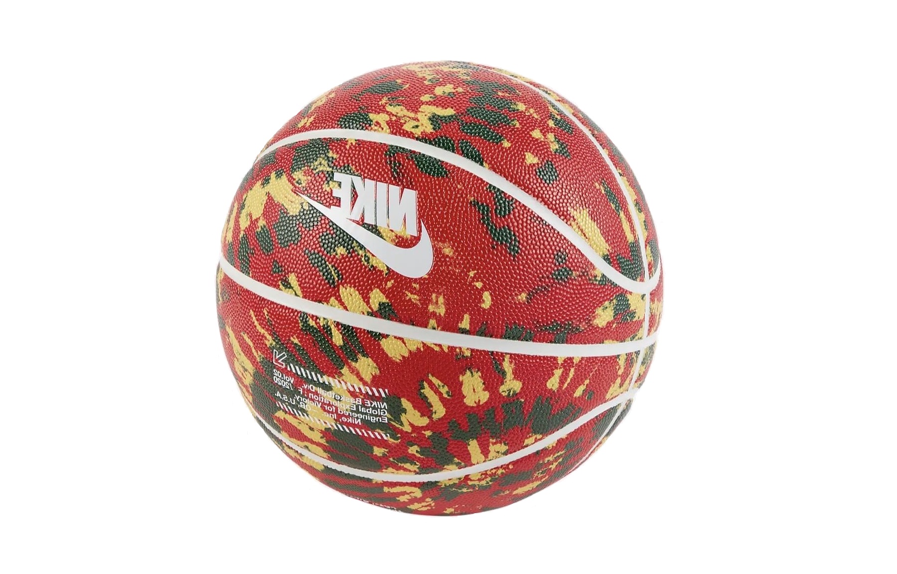Nike Pu Basketball Red Black Yellow Size 7 Ball Training Men’s