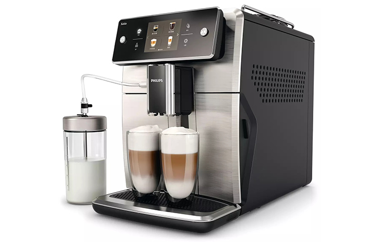 PHILIPS Philips coffee machine Italian fully automatic home with removable and washable milk foaming system milk storage container SM7683