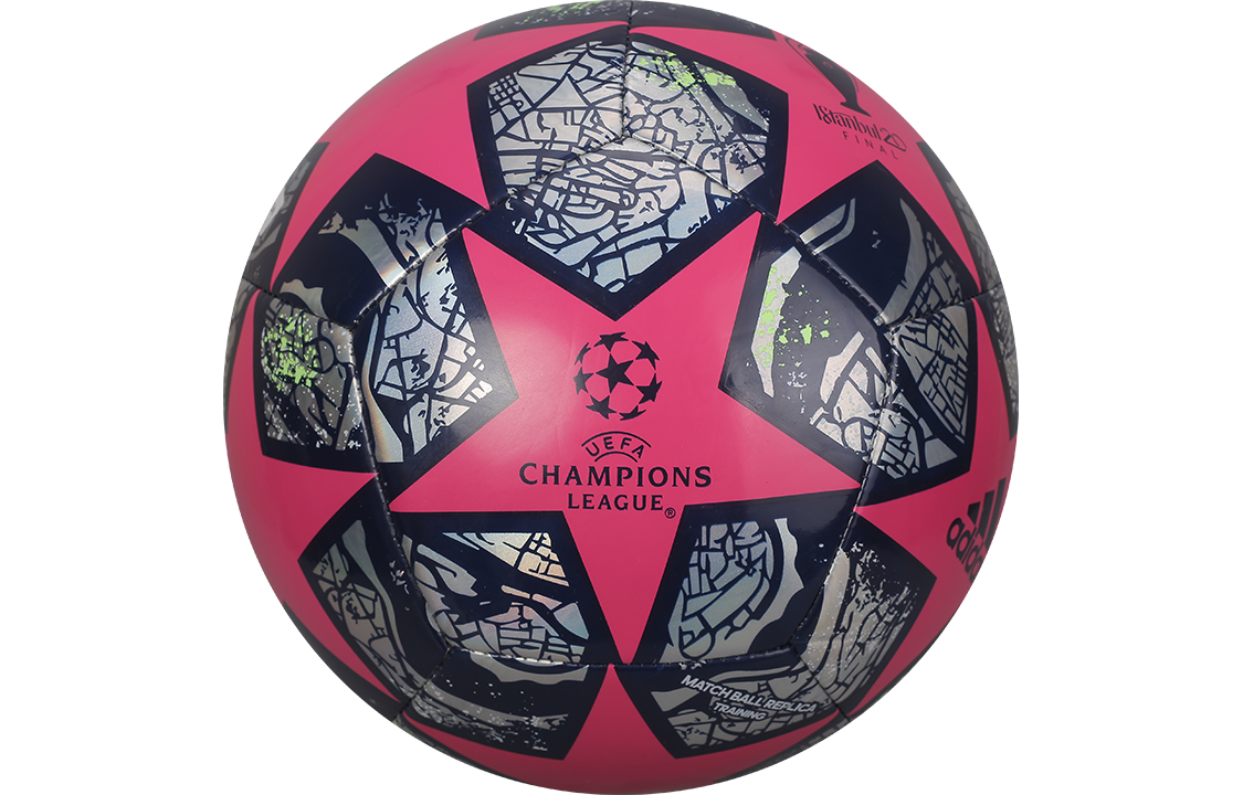 Adidas Size 5 Soccer Ball TPU Machine Stitched Soccer Ball Unisex Rose Red Black