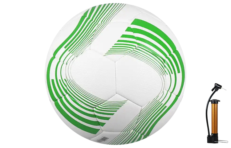 Molten Size 5 Soccer Ball PVC Machine Stitched Soccer Ball Unisex White Green