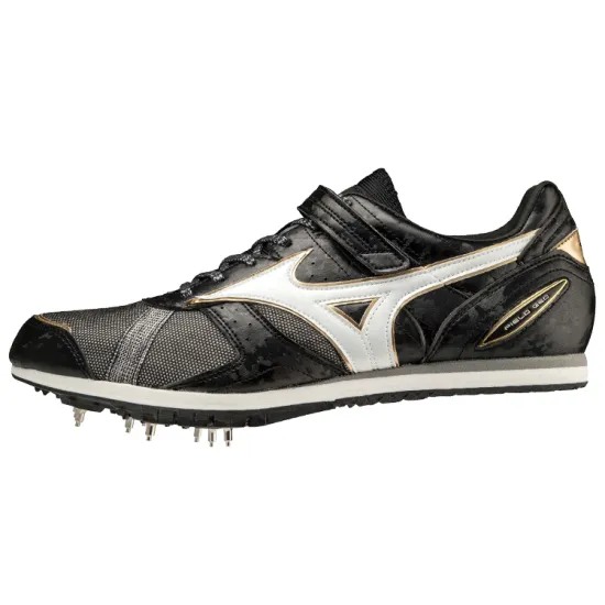 Mizuno Running Shoes Unisex Low-Top Black White Gold