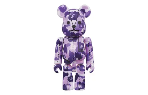BE@RBRICK X A BATHING APE 28th Anniversary Series BAPECAMO 4th generation blind box type single blind box/whole box of 24 pieces