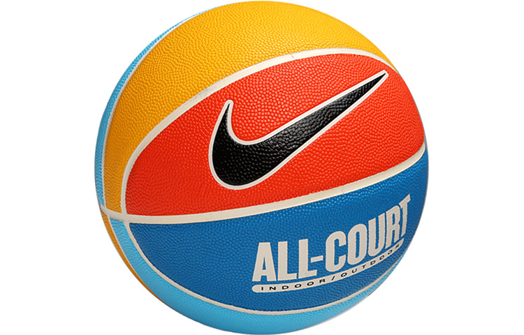Nike China Mainland Version Pu Basketball Abrasion Resistant Blue Orange Size 7 Training Unisex