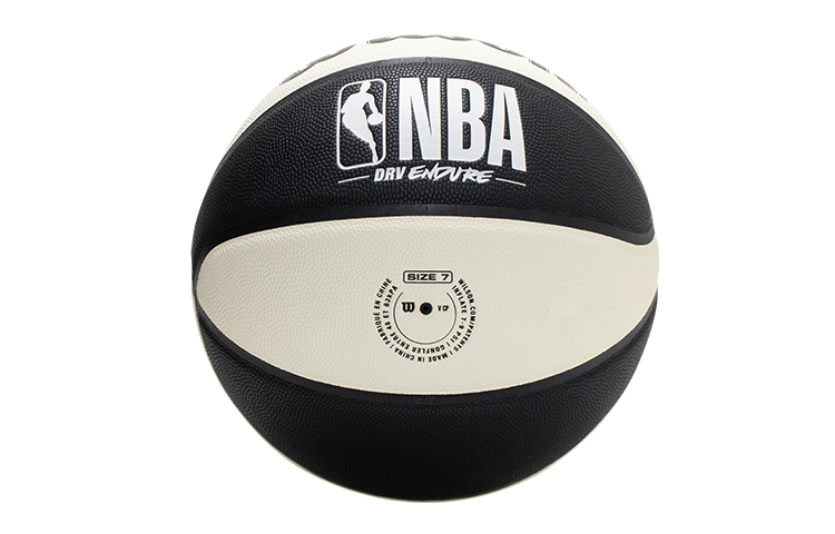 Wilson x NBA Pu Basketball Black White Size 7 Ball Training Unisex