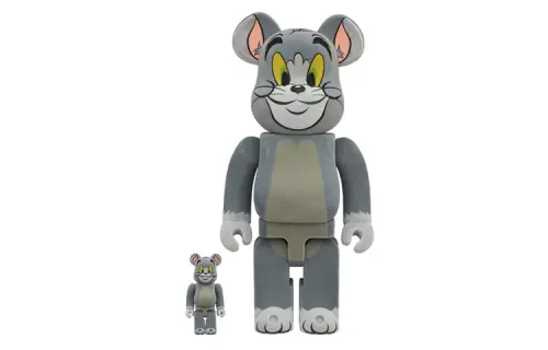 BE@RBRICK Tom TOM Tom and Jerry flocked version trendy doll 7cm, 28cm, 70cm