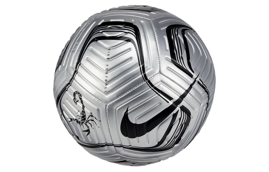 Nike Size 5 Ball Soccer Ball Pu Machine Stitched Soccer Ball Unisex Silver