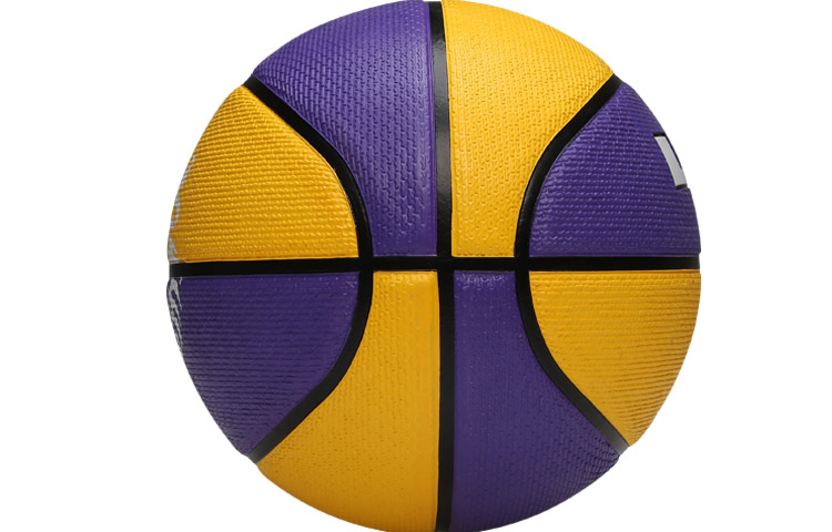 Nike Rubber Basketball Yellow/Black/White Size 7 Training Unisex