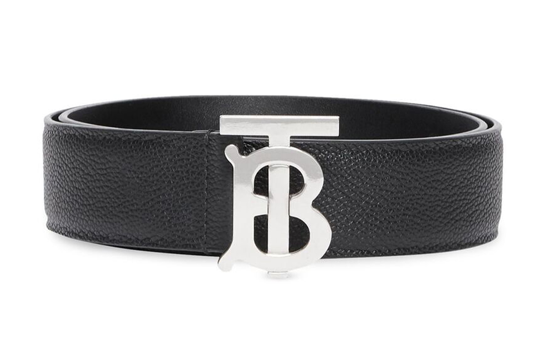 【Previous Season】monogram-plaque reversible leather belt