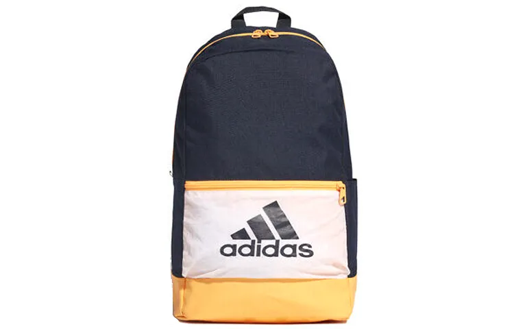 Adidas Athleisure Polyester Backpack Unisex Orange Multicolor