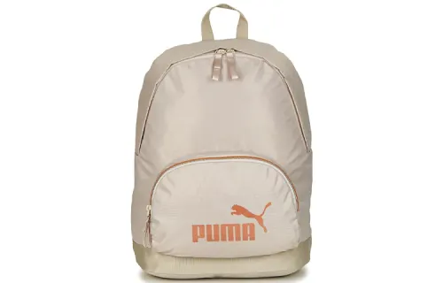 PUMA Polyester Backpack Regular Unisex Beige Yellow