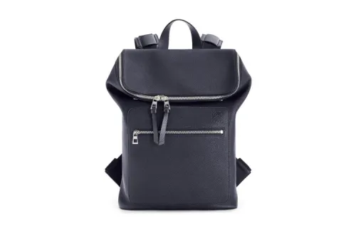 LOEWE Goya Calfskin Backpack Men's Midnight Blue