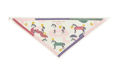 HERMES Garde Robe Pop Silk Scarves Women's