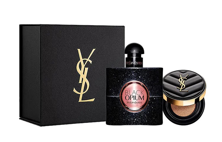 YSL, black perfume, coffee set, soft heel, 50 ml, sample, 5g