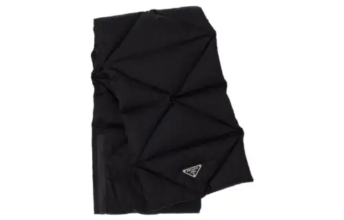 PRADA Logo Plaque Padded Scarf