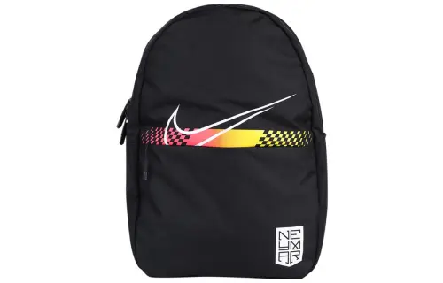 Nike Zip Closure Polyester Backpack Regular Unisex Black