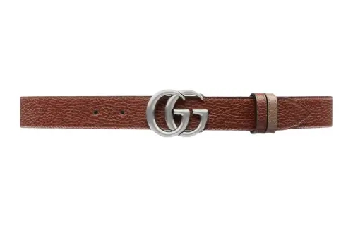 GUCCI GG Marmont Leather Belts Men's Width 3cm