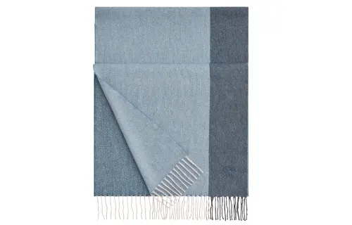 HERMES Knit Scarves Unisex Blue