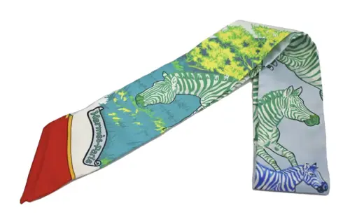 HERMES Twilly Scarves Unisex Multicolor