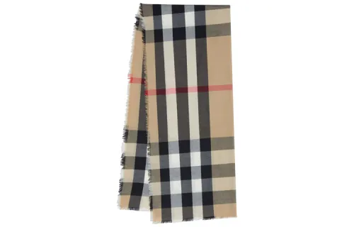 Burberry Lightweight Check Cashmere Scarf