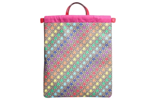 GUCCI Canvas With Leather Handbag, Backpack, Backpack Unisex Multicolor