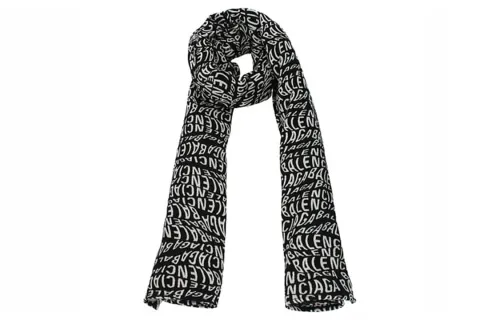 Balenciaga Knit Scarves Unisex Black, White
