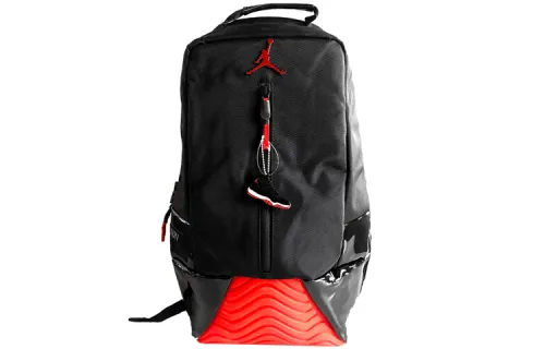 Jordan Nylon Fabric Basketball Bag Backpack Regular Men's Black Red
