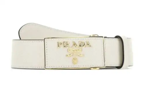 PRADA Leather Belts Women's White