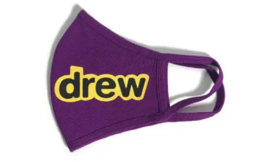 Drew house Face Masks Unisex Purple