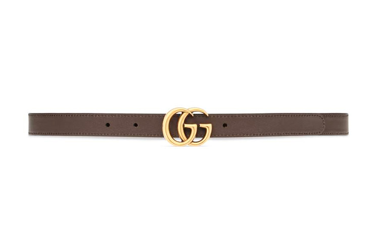 Ремень Gucci GG Marmont G 2cm (коричневый) — фото 2