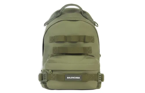 Balenciaga Army Nylon Backpack Men's Army Green