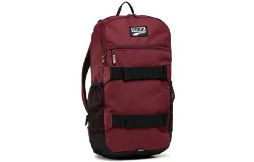 PUMA Polyester Backpack Unisex Burgundy Red