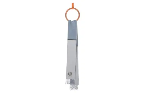LOEWE Knit Scarves Unisex Gray/Blue