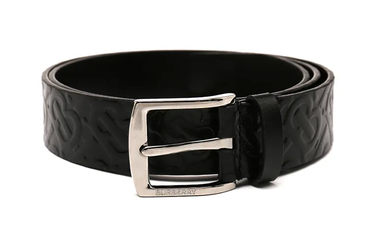 Burberry Monogram Leather Belt