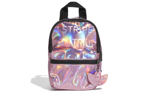 Adidas Originals Athleisure Artificial Leather Crossbody Bag Backpack Mini Laser/Bright Pink