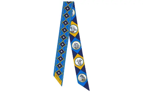 HERMES Small Silk Scarves Women's Multicolor