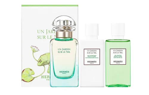 HERMES Perfume, set, gift box, body milk, shower gel strongly flavoured for friend, 3 pieces, 50 ml, 40 ml, 40 ml, long-term effect, gift for girl