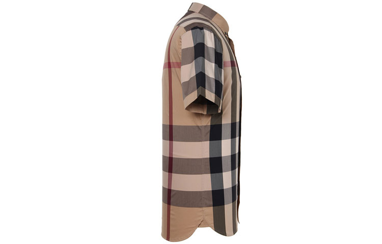 Мужская рубашка Burberry (бежевая) — фото 3