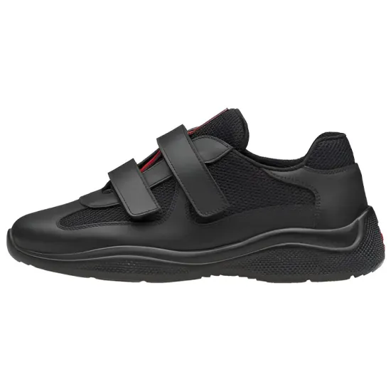 PRADA Sport Leather Sneakers 'Black' Women's