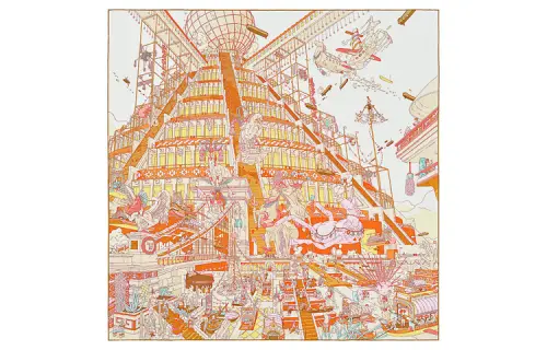 HERMES Scarves Unisex Multicolor