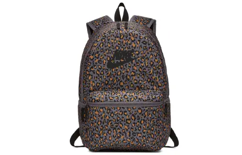 Nike Polyester Backpack Regular Unisex Leopard Print