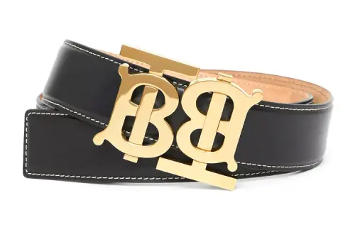 Burberry Leather Belts Women's Black 3.5cm
