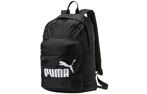 PUMA Black backpack with zipper for men and women, for beloved