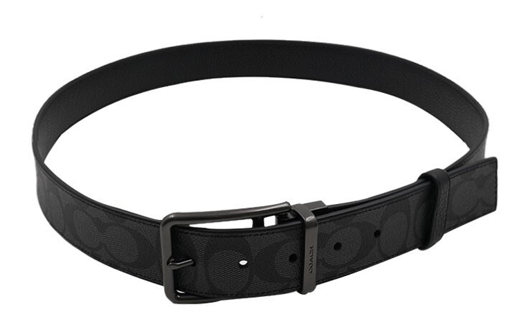 Мужской ремень COACH HARNESS (черный) — фото 4