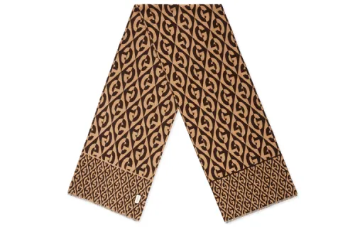 GUCCI G Knit Scarves Unisex Brown